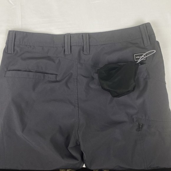 Volcom Pants Mens 32 (33) True To This Chino Gray Stretch Lightweight Skate - Picture 8 of 16